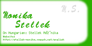 monika stellek business card